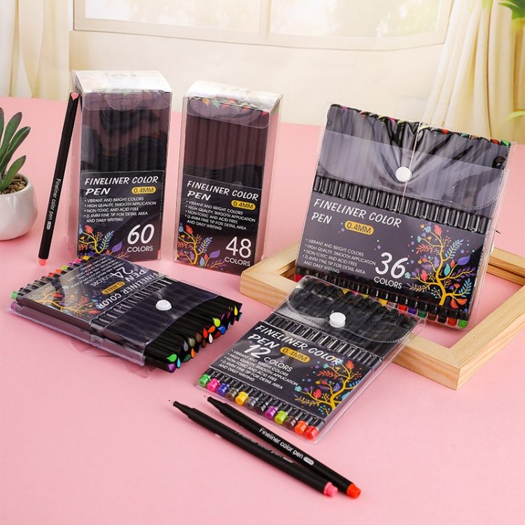 0,4 mm aquarel schetstekening gelpenset