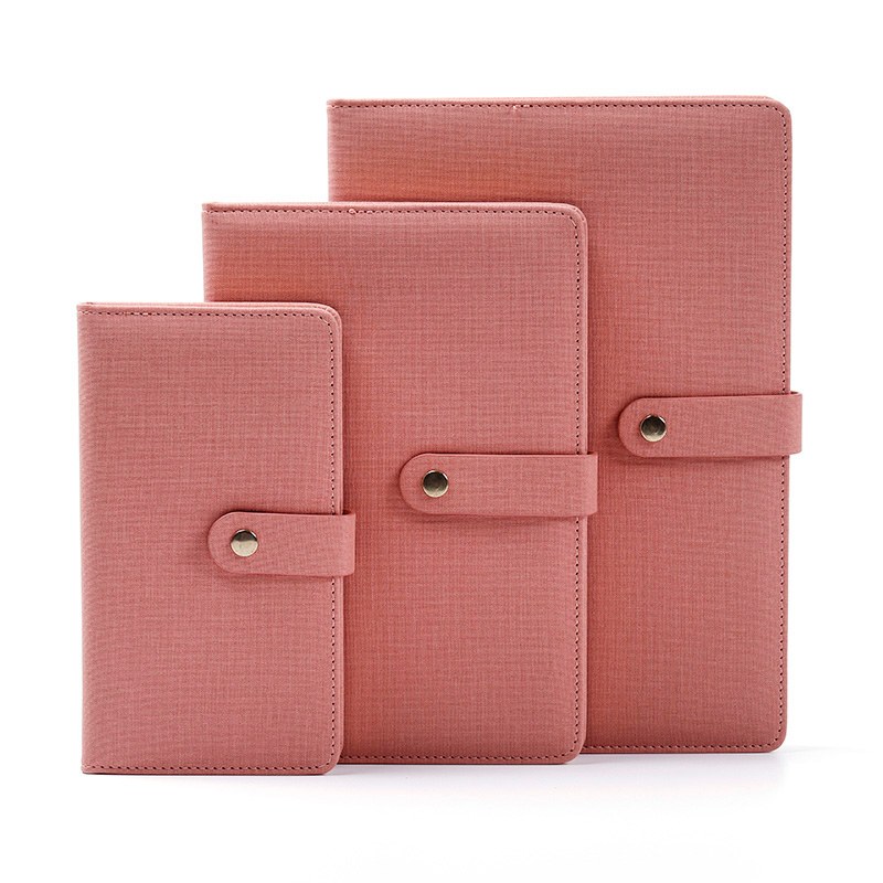 3-delige set Metal snap PU-cover Notebook