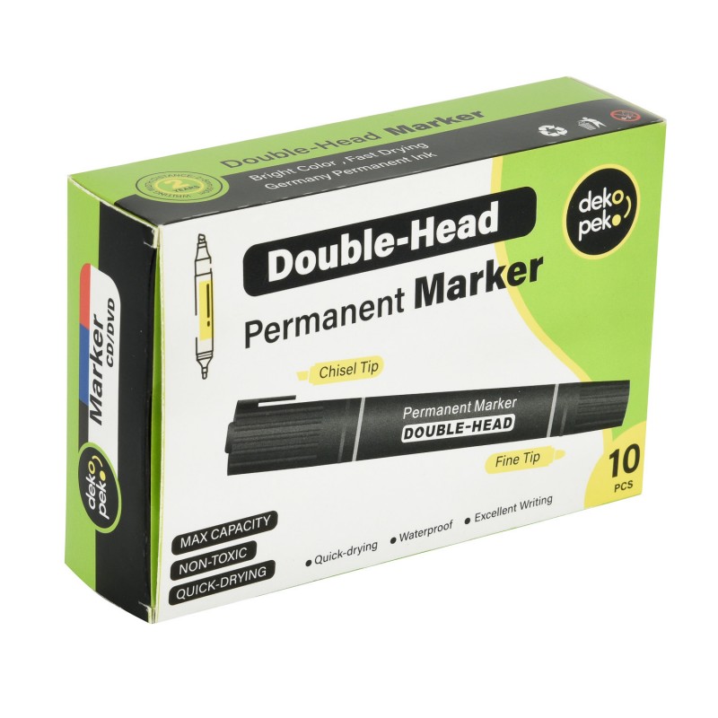 Permanente markers met dubbele punt