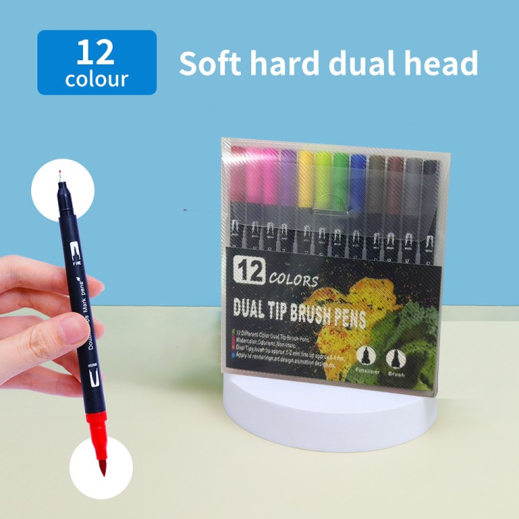 Dual Soft Tip Meerdere kleuren wasbare markerset
