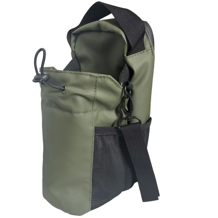 Magnetische waterdichte crossbodytas voor waterflessen met trekkoord