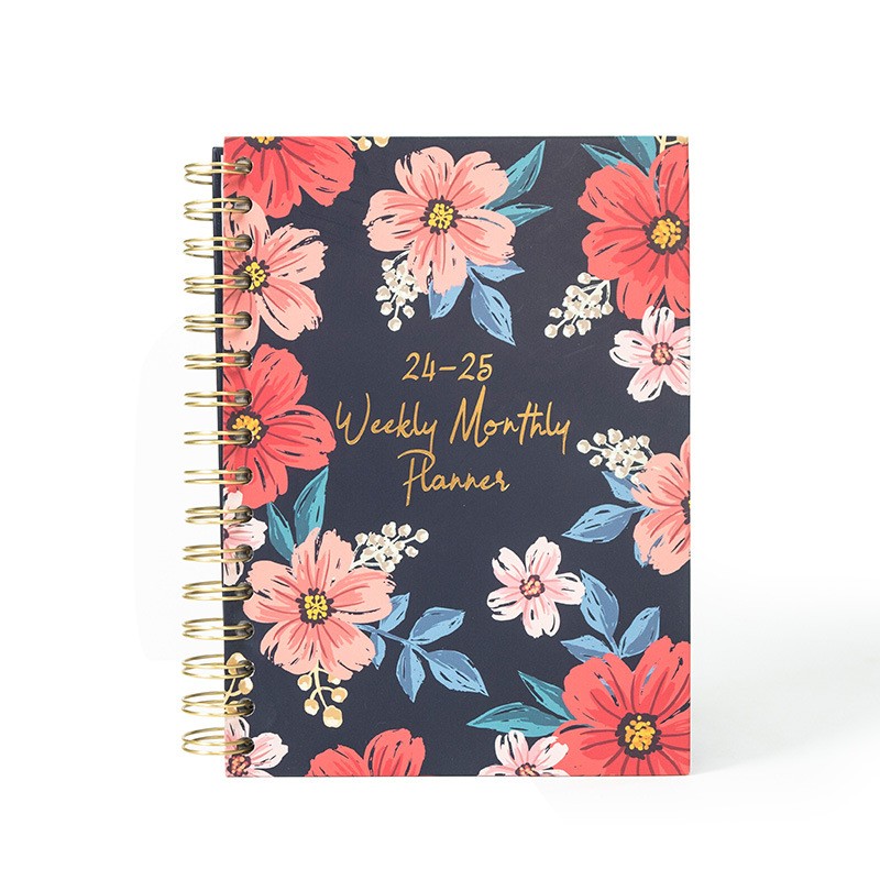 Spiraal bindende dagelijkse en wekelijkse planner